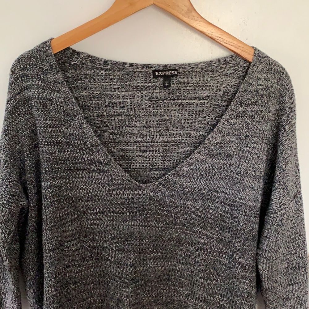 Black and white Express sweater
